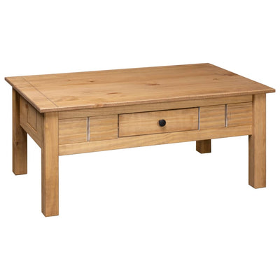 vidaXL Coffee Table 100x60x45 cm Solid Pine Wood Panama Range