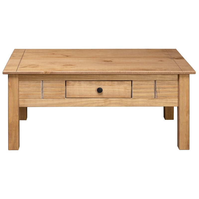 vidaXL Coffee Table 100x60x45 cm Solid Pine Wood Panama Range