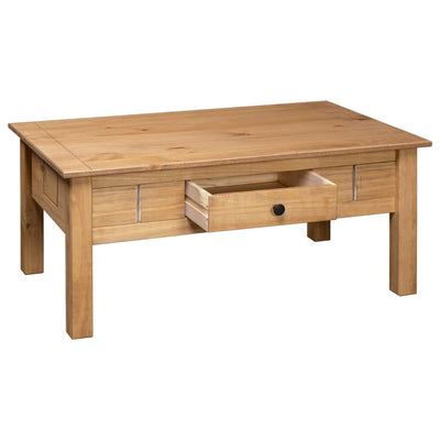vidaXL Coffee Table 100x60x45 cm Solid Pine Wood Panama Range
