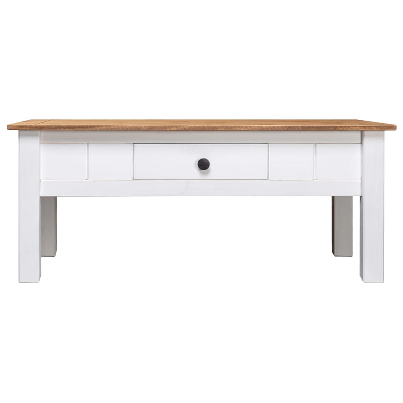 vidaXL Coffee Table 100x60x45 cm Solid Pine Wood Panama Range