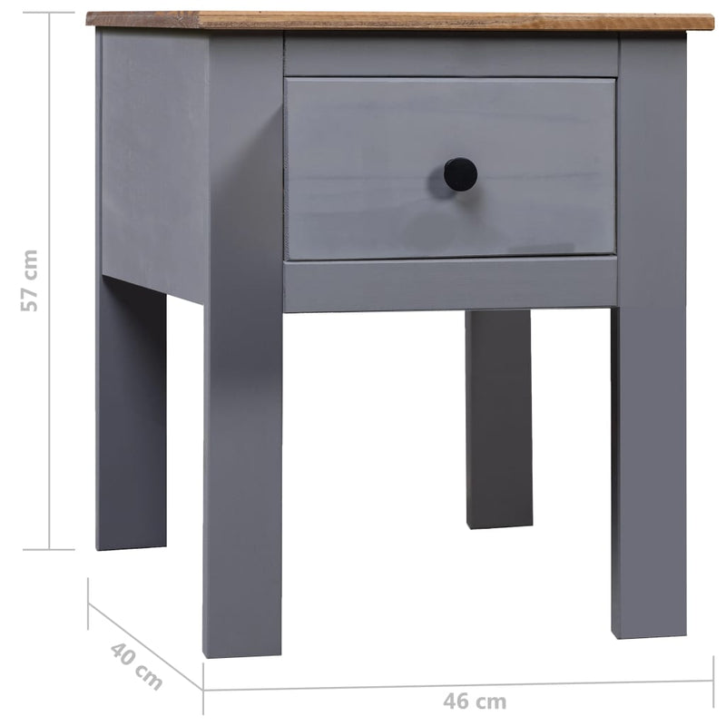 vidaXL Bedside Cabinet 46x40x57 cm Pine Panama Range