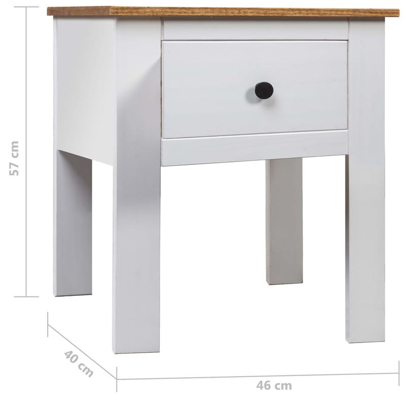 vidaXL Bedside Cabinet 46x40x57 cm Pine Panama Range
