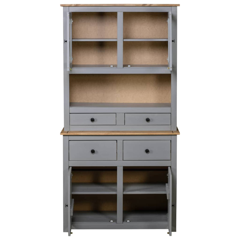 vidaXL Highboard 93x40.5x180 cm Solid Pine Panama Range
