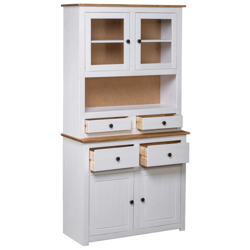 vidaXL Highboard 93x40.5x180 cm Solid Pine Panama Range