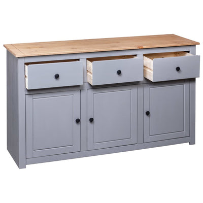 vidaXL Sideboard 135x40x80 cm Solid Pinewood Panama Range