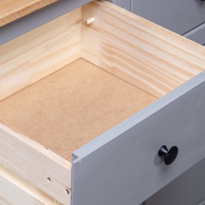 vidaXL Sideboard 135x40x80 cm Solid Pinewood Panama Range