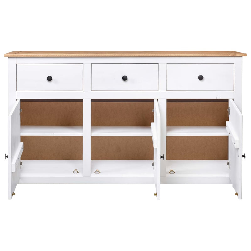 vidaXL Sideboard 135x40x80 cm Solid Pinewood Panama Range