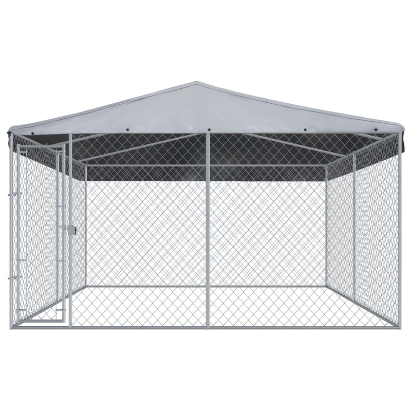 vidaXL Outdoor Dog Kennel with Canopy Top 382x192x225 cm