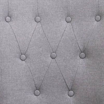vidaXL Dining Chairs with Armrests 6 pcs Light Grey Fabric