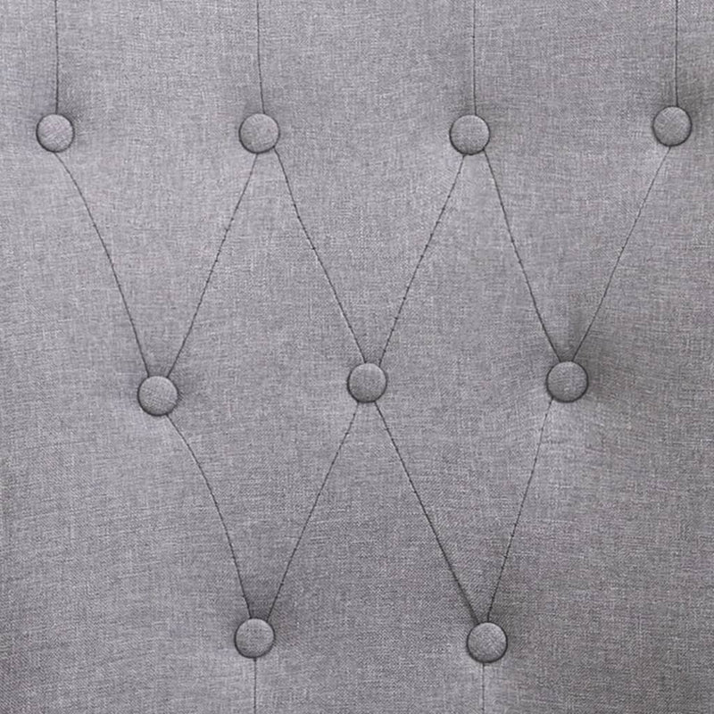 vidaXL Dining Chairs with Armrests 6 pcs Light Grey Fabric