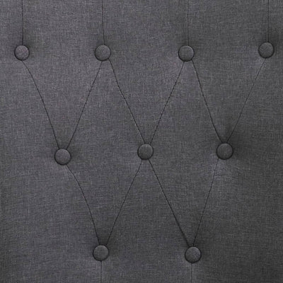 vidaXL Dining Chairs with Armrests 2 pcs Brown Fabric