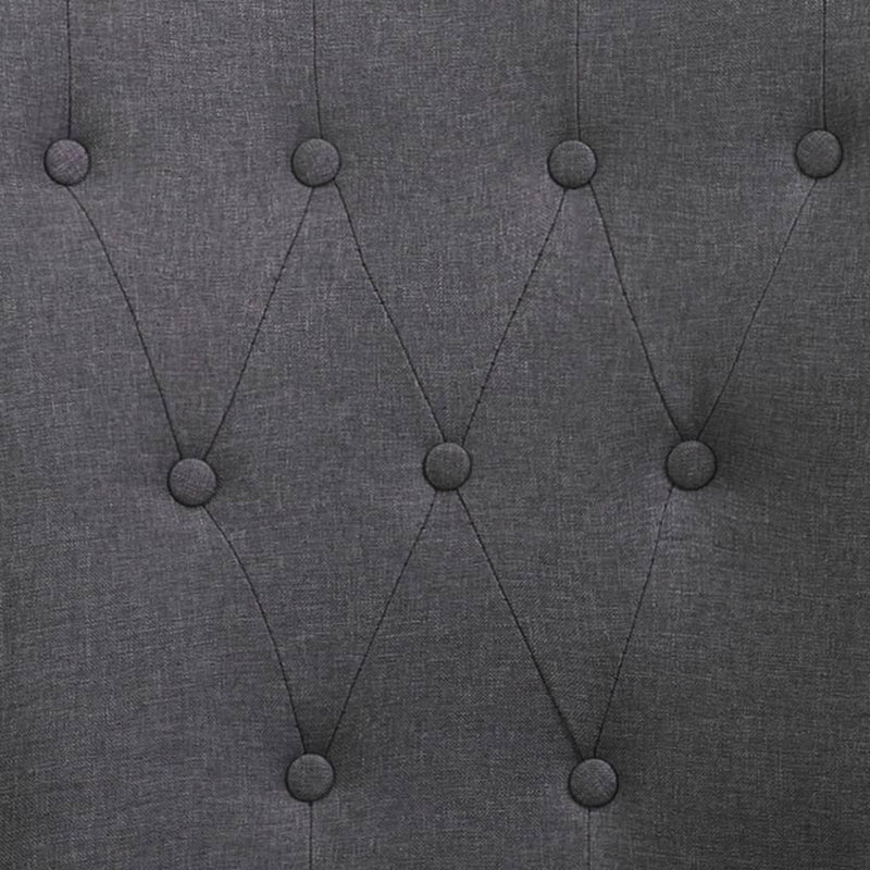 vidaXL Dining Chairs with Armrests 6 pcs Light Grey Fabric