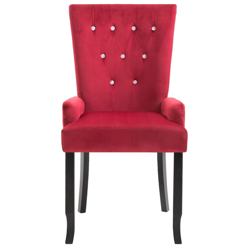 vidaXL Dining Chairs with Armrests 6 pcs Light Grey Fabric