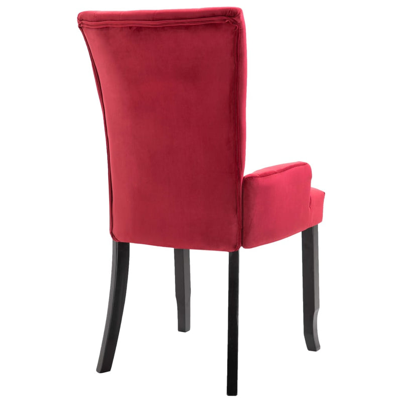 vidaXL Dining Chairs with Armrests 6 pcs Light Grey Fabric