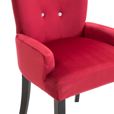 vidaXL Dining Chairs with Armrests 6 pcs Light Grey Fabric