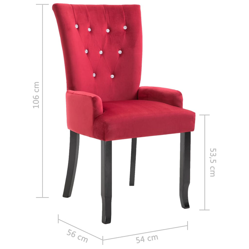 vidaXL Dining Chairs with Armrests 6 pcs Light Grey Fabric