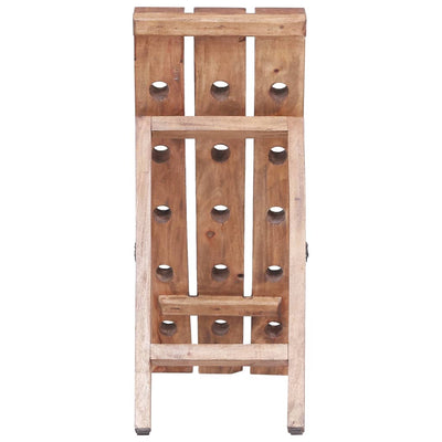 vidaXL Wine Rack for 15 Bottles 26x50x70 cm Solid Mahogany Wood
