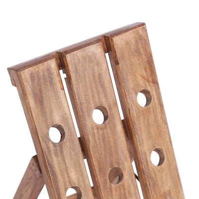 vidaXL Wine Rack for 15 Bottles 26x50x70 cm Solid Mahogany Wood