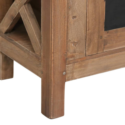 vidaXL TV Cabinet with 3 Drawers 120x30x40 cm Solid Mahogany Wood