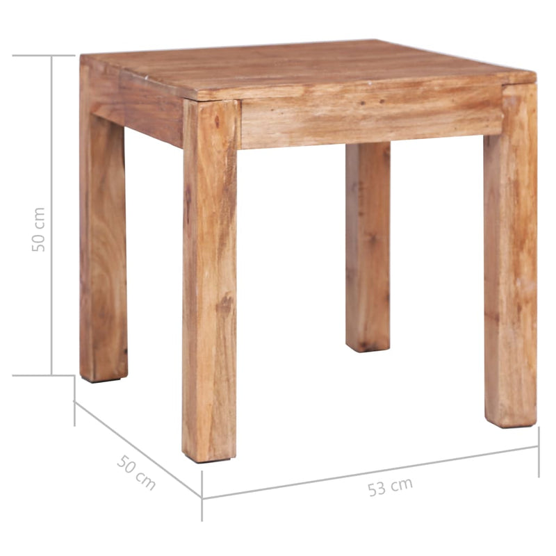 vidaXL Coffee Table 53x50x50 cm Solid Mahogany Wood