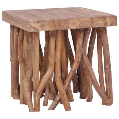 vidaXL Log Coffee Table 40x40x40 cm Mixed Recycled Wood