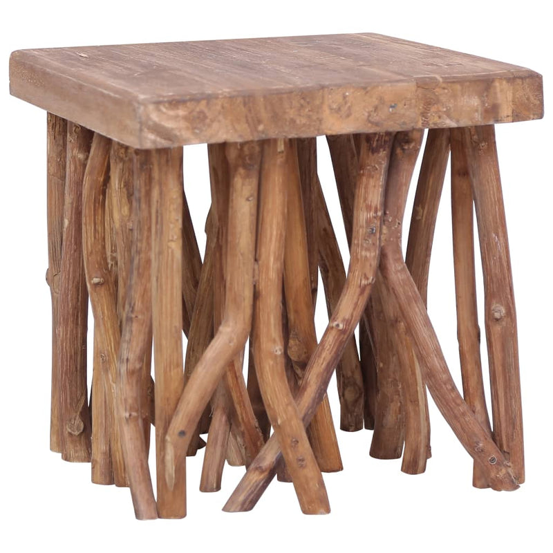 vidaXL Log Coffee Table 40x40x40 cm Mixed Recycled Wood