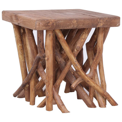 vidaXL Log Coffee Table 40x40x40 cm Mixed Recycled Wood