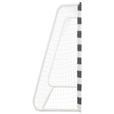 vidaXL Soccer Goal 300x160x90 cm Metal Black and White