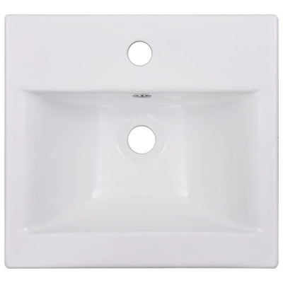 vidaXL Built-in Basin 81x39.5x18.5 cm Ceramic White