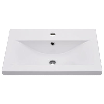 vidaXL Built-in Basin 81x39.5x18.5 cm Ceramic White