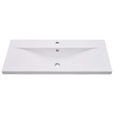 vidaXL Built-in Basin 81x39.5x18.5 cm Ceramic White