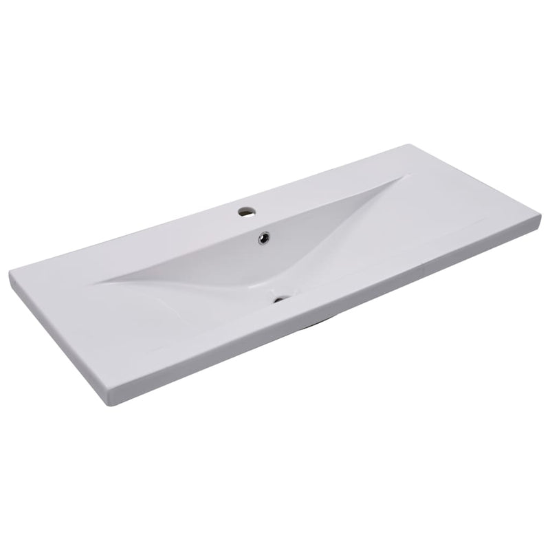 vidaXL Built-in Basin 81x39.5x18.5 cm Ceramic White