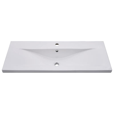 vidaXL Built-in Basin 81x39.5x18.5 cm Ceramic White