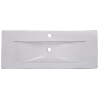 vidaXL Built-in Basin 81x39.5x18.5 cm Ceramic White