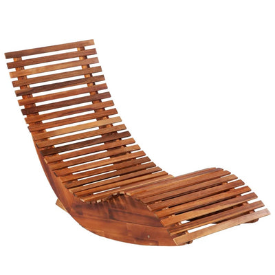 vidaXL Rocking Sun Loungers 2 pcs Solid Wood Acacia