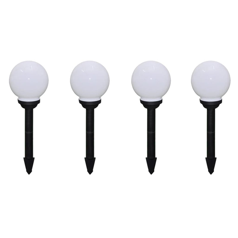 vidaXL Outdoor Pathway Lamps 8 pcs LED 15 cm with Ground Spike