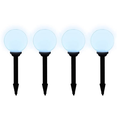 vidaXL Outdoor Pathway Lamps 8 pcs LED 15 cm with Ground Spike