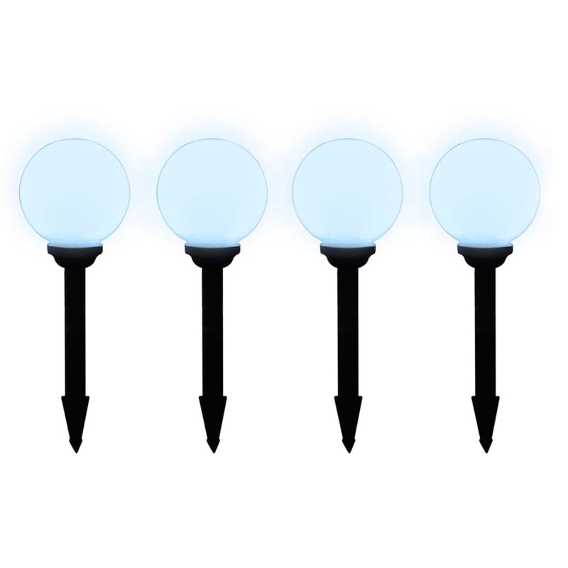 vidaXL Outdoor Pathway Lamps 8 pcs LED 15 cm with Ground Spike