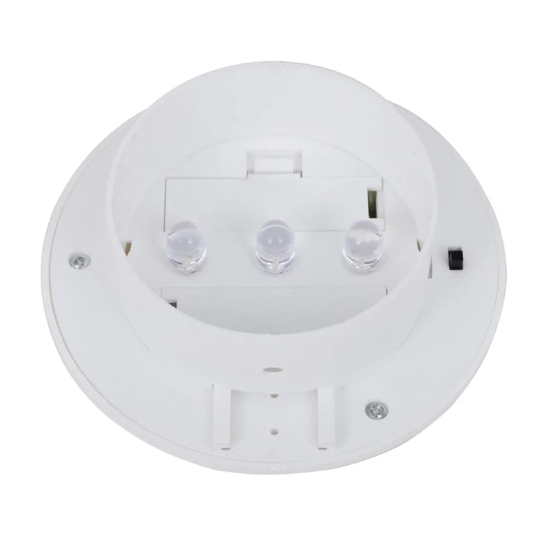 vidaXL Outdoor Solar Fence Lamps 12 pcs LED Black