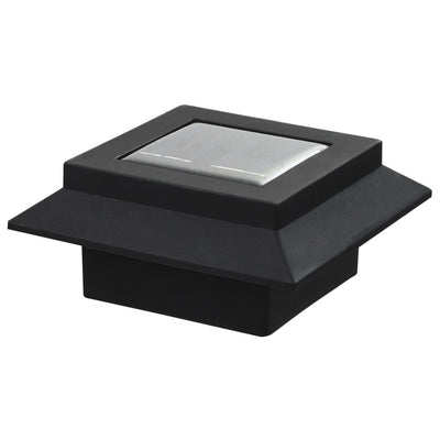 vidaXL Outdoor Solar Lamps 12 pcs LED Square 12 cm Black