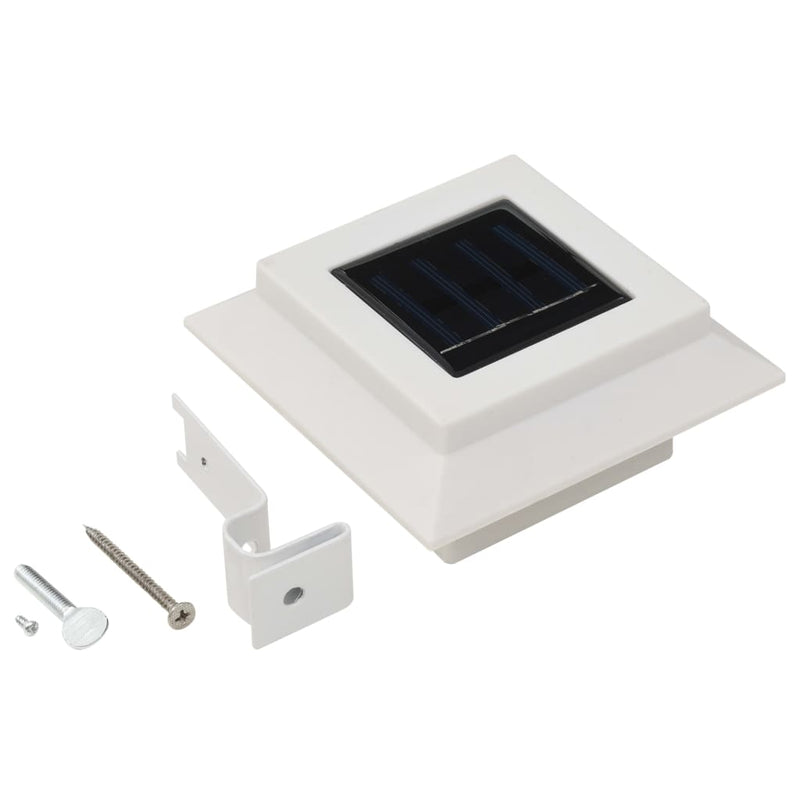 vidaXL Outdoor Solar Lamps 12 pcs LED Square 12 cm Black