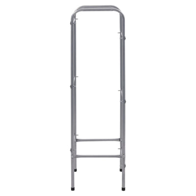 vidaXL Storage Shelf for 3 Crates Silver 50x33x116 cm Steel