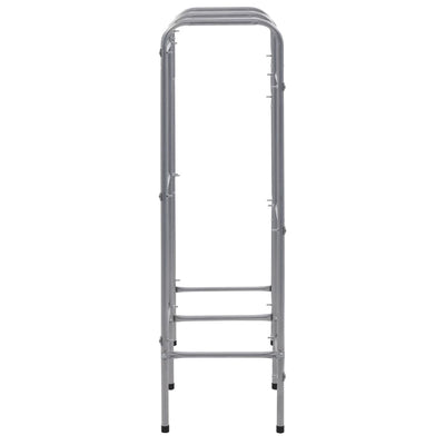 vidaXL Storage Shelf for 6 Crates Silver 96x33x116 cm Steel