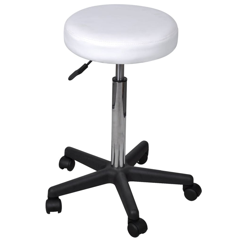 vidaXL Office Stools 2 pcs Black 35.5x84 cm Faux Leather
