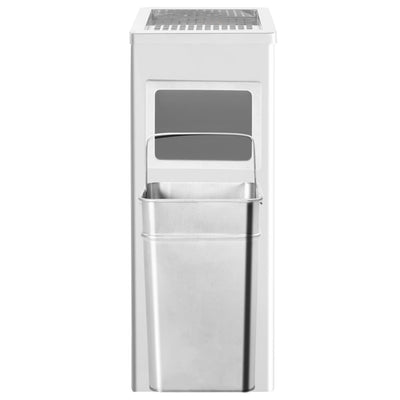 vidaXL Ashtray Dustbin Hotel 45 L Stainless Steel
