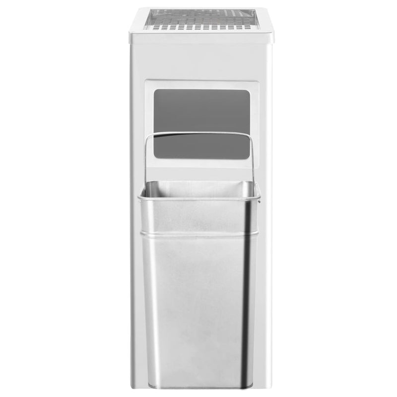 vidaXL Ashtray Dustbin Hotel 45 L Stainless Steel