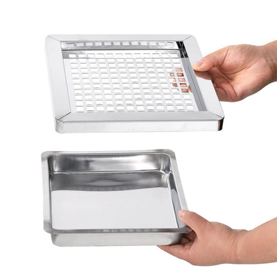 vidaXL Ashtray Dustbin Hotel 45 L Steel Black