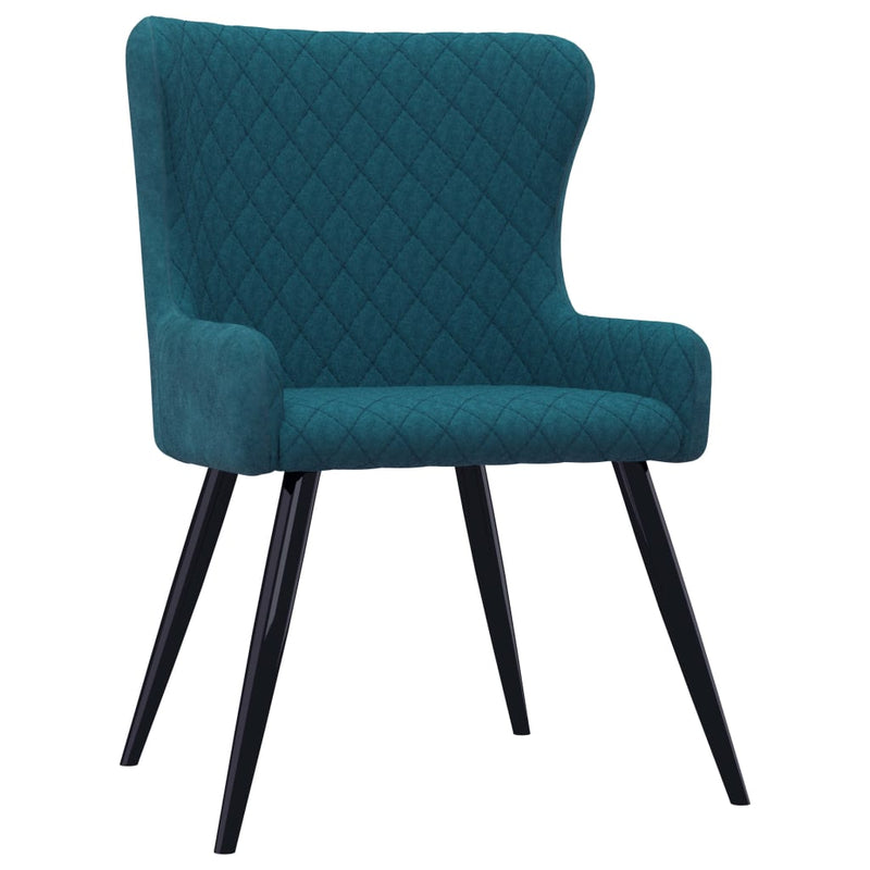 vidaXL Dining Chairs 2 pcs Blue Velvet