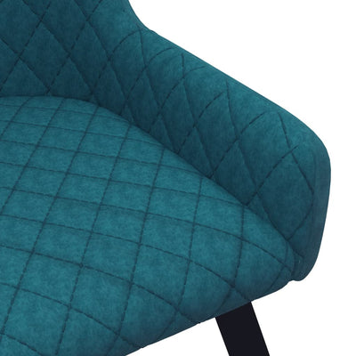 vidaXL Dining Chairs 2 pcs Blue Velvet