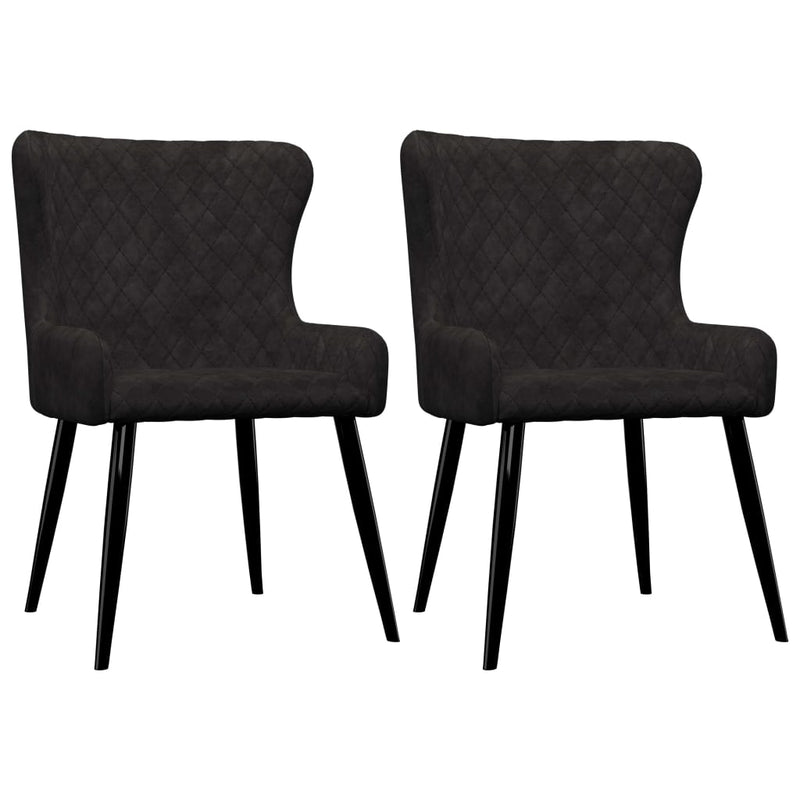 vidaXL Dining Chairs 2 pcs Blue Velvet